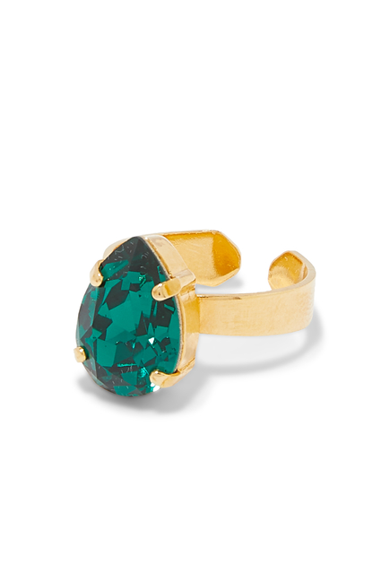 Mini Drop Emerald Ring